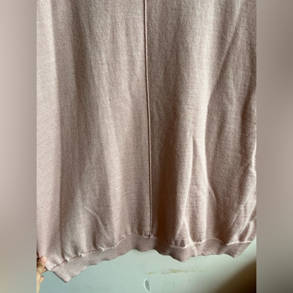 Eileen Fisher 100% Merino Wool Pink Turtleneck Sweater Top - Picture 9 of 11